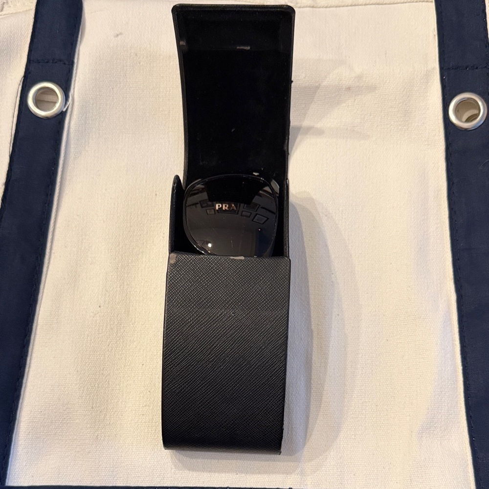 Oversized dark tortoiseshell Prada sunglasses wit… - image 6